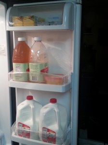 Right fridge door....