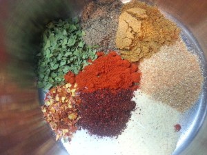 Rainbow of spices....