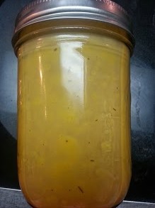 Butternut squash soup in a jar...