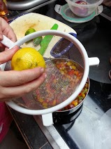 Lemon getting added to for more YUM factor...