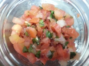 Local store bought salsa....