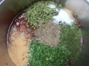 Tomato starter being turned into pizza sauce...