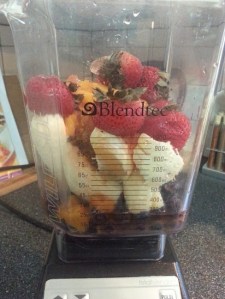 Hello there beautiful....no sugar or milk added. Occasionally we will add Greek yogurt to it.