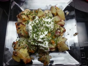 Chives and sour cream...