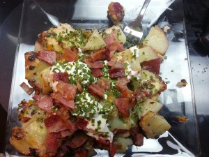 Bacon crumbled added to the flavors in this dish...