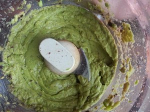 Blended avocado....