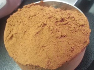 Dark cocoa powder....