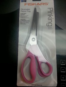Pinking shears....