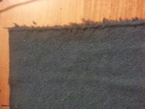 The fabric frayed almost instantly after I cut it....