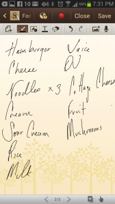 Actually my grocery list for this week....