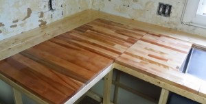 Countertops that did not dry....