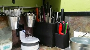 Knife block I am proud to say I built. I have a LOT of knives!