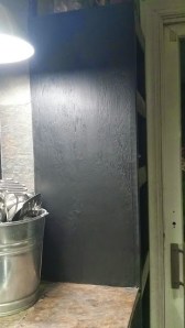 I have chalkboards all over the kitchen in carefully thought out places. This is my menu board. 