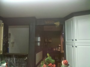 View to the entryway and basement areas of our home....