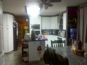 Here is the view from the family room into the kitchen.