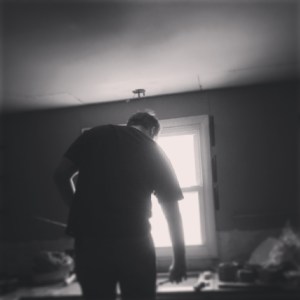 Electrician  making holes in my ceiling....