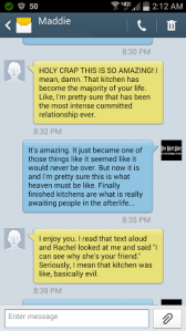 Message between my oldest and her friend. This is the clean version.