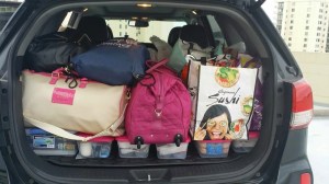 Truck packed and ready to go...